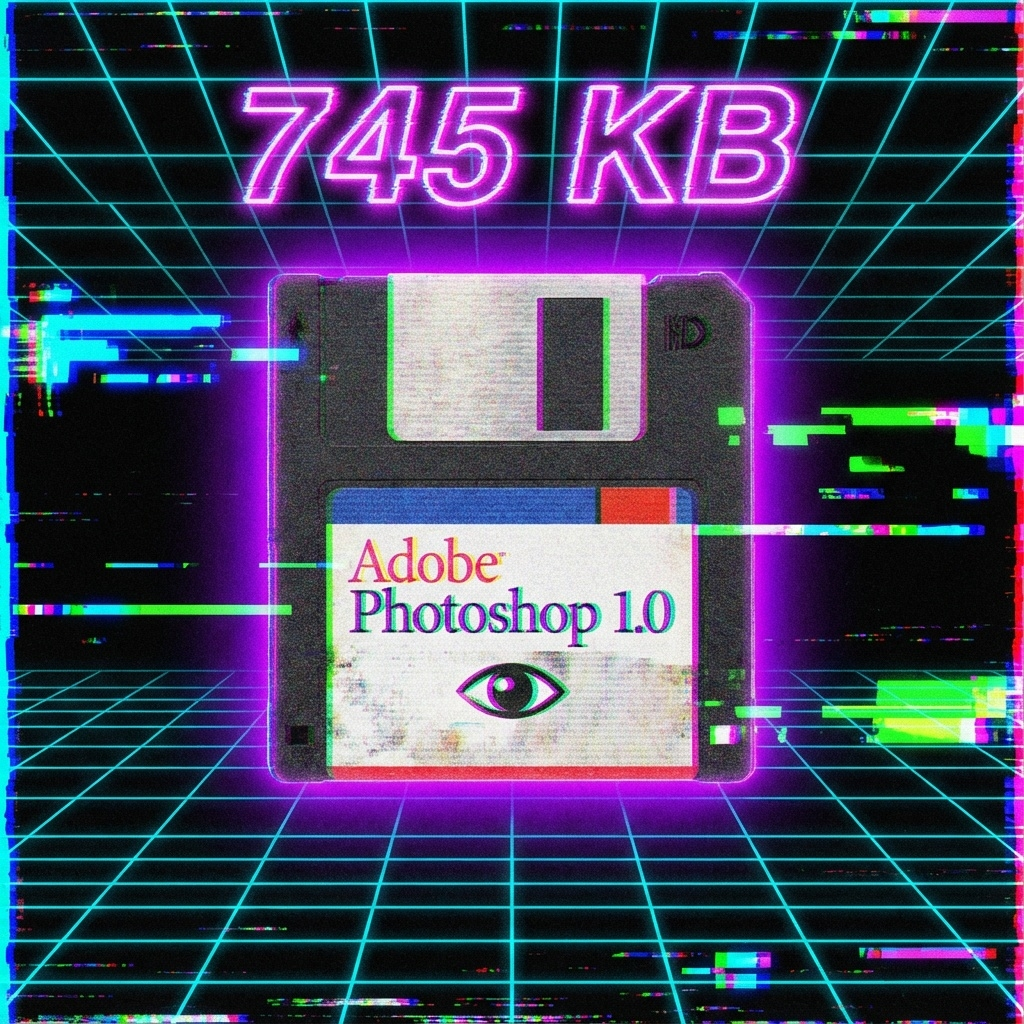 illustration disquette photoshop