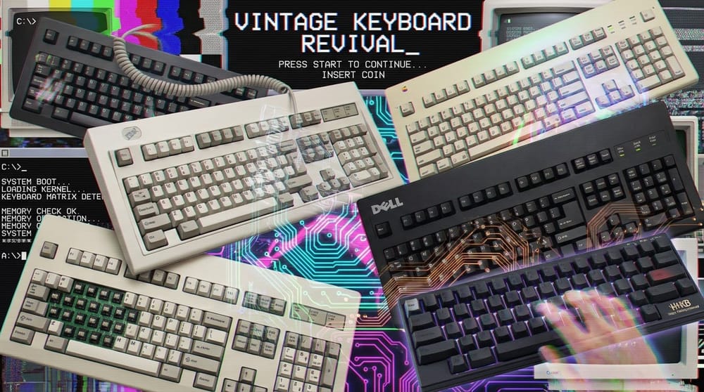Claviers Mécaniques Vintage : Guide Prix & Collection 2025 (Model M, Apple, Alps)